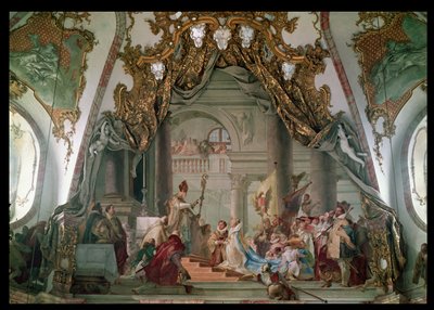 Marriage of Frederick I (c.1123-90) Barbarossa and Beatrice I (1145-84) of Burgundy in 1156 by Giovanni Battista Tiepolo